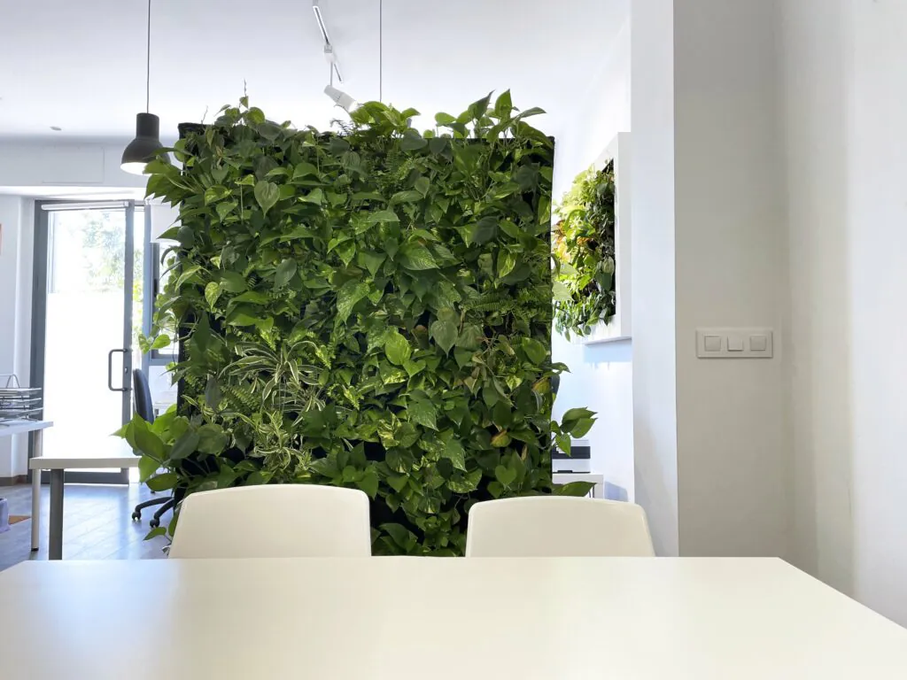 mobilna zielona ściana